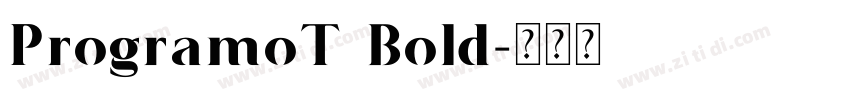 ProgramoT Bold字体转换